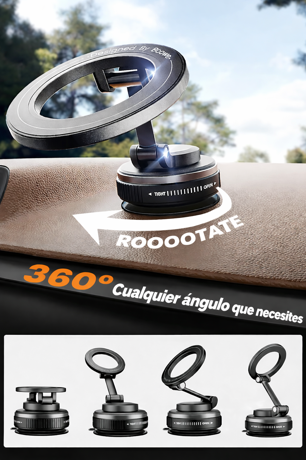 360° Magnetic Vacuum Mount